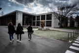 L’entrée du campus de Sciences Po Grenoble, à Saint-Martin-d’Hères (Isère),en mars 2021.