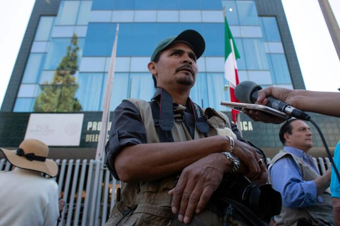 Le photographe mexicain Margarito Martinez, ici en mars 2017, a été assassiné le 17 janvier 2022 à Tijuana.