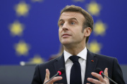 Emmanuel Macron à Strasbourg, le 19 janvier 2022.