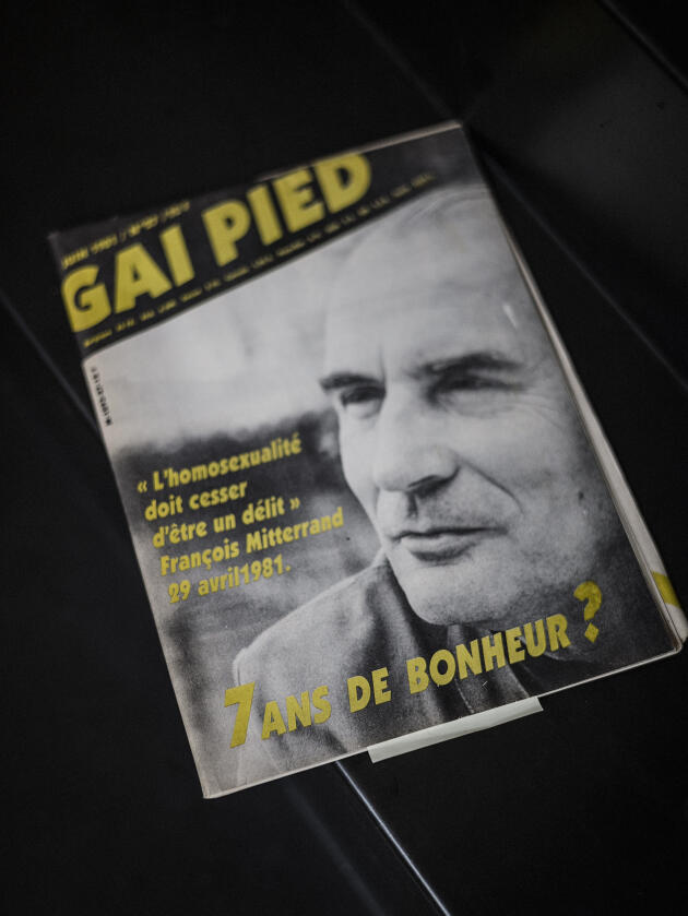 Couverture du magazine « Gai Pied », en 1981.