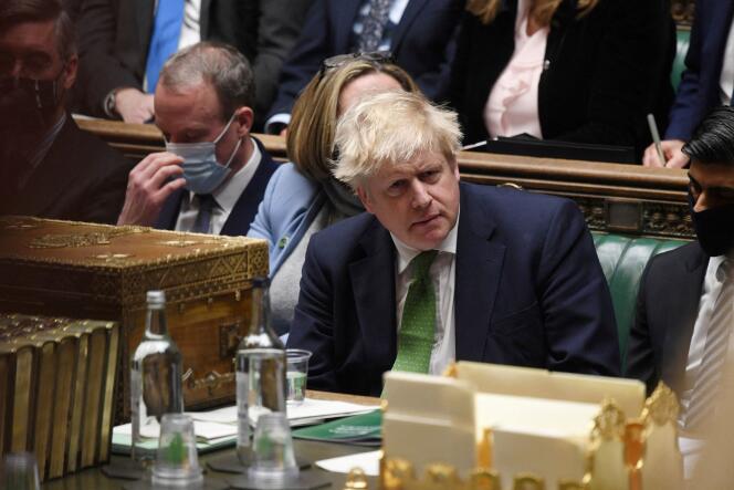 British Prime Minister Boris Johnson on January 19, 2022.