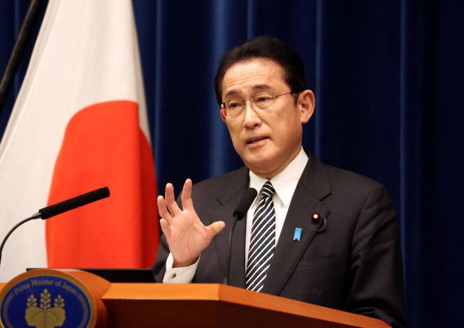 2021年12月21日に東京で岸田文雄首相。