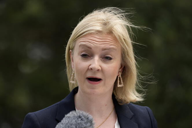 The Minister of Foreign Affairs of the United Kingdom, Liz Truss, Sydney (Australie), 21 January 2022.