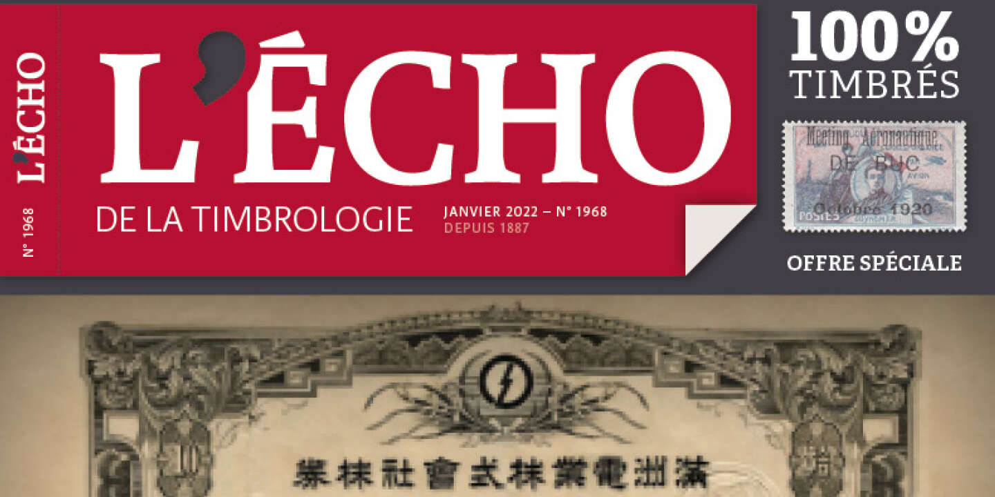 Eve Luquet et les timbres fiscaux du Mandchoukouo, dans  l’Echo de la timbrologie 