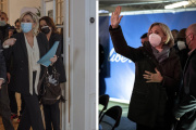 Marine Le Pen à Paris, le 18 janvier 2022, et Valérie Pécresse, à Cahors (Lot), le 19 janvier 2022.