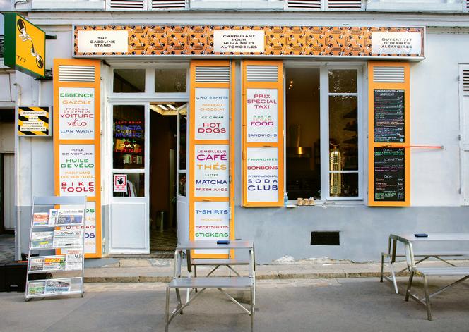 La devanture de The Gazoline Stand, à Paris, dans le 7e arrondissement.