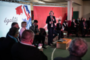 Valérie Pécresse tient une réunion sur les services publics en milieu rural, à Cœur-de-Causse (Lot), le 19 janvier 2022.