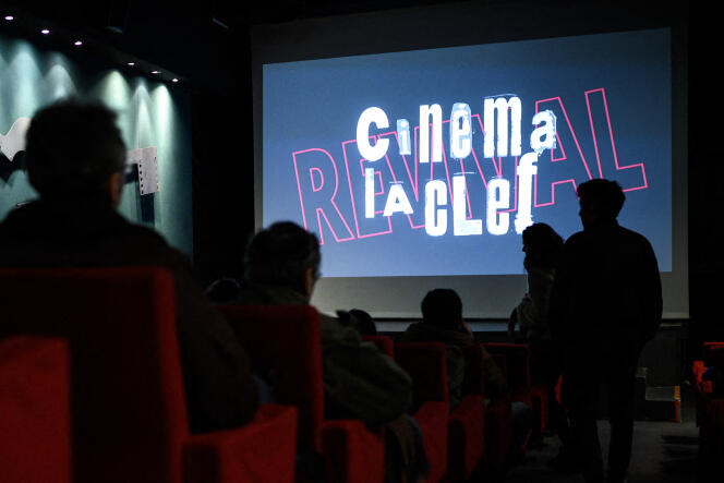 Lors d’une projection, le 16 janvier 2020, au cinéma La Clef (Paris 5e).