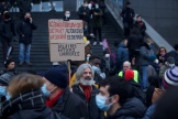 Manifestations interprofessionnelle pour exiger l’augmentation des salaires le jeudi 27 janvier 2022, à Paris.