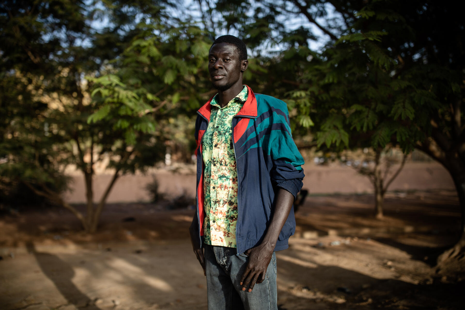 Koumtobre, étudiant, fait partie des organisateurs des débats "Deux heures pour nous, deux heures pour Kamita" qui se tiennent tous les jours sur le campus universitaire de Ouagadougou.