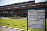 L’entrée de l’hôpital  Pierre-Paul Riquet du CHU Purpan à Toulouse, en juillet 2009. ( photo d’illustration.