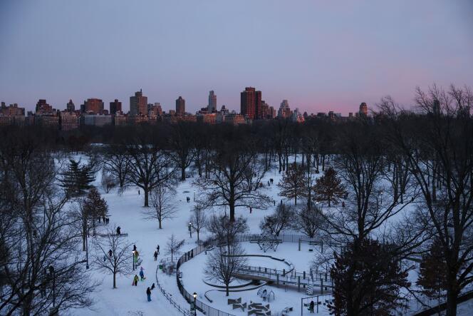 Vue de Central Park, en fin de journée, samedi 29 janvier.