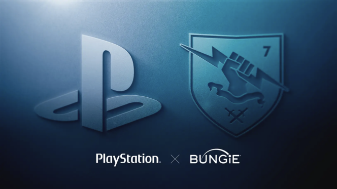 Pour annoncer son rachat de Bungie, Sony a accolé le logo PlayStation à celui du studio.