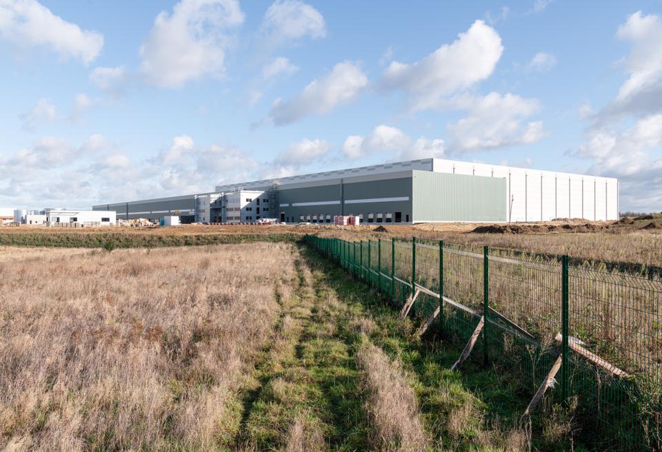 Heudebouville Fotografie della costruzione dell'ecoparco 3 giovedì 2 dicembre 2021. © Christophe Caudroy