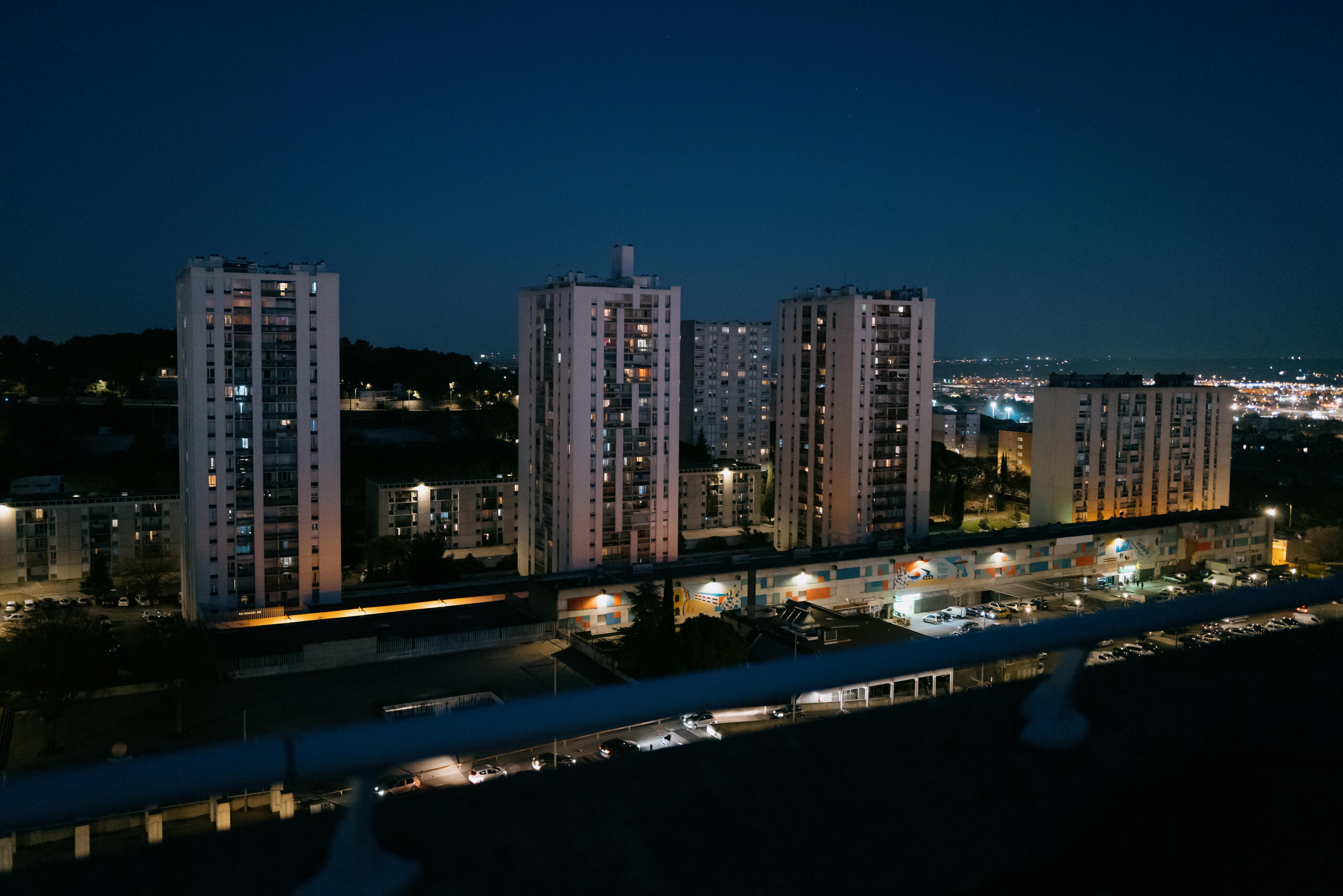 Une vue de la cité Pissevin, à Nîmes, le 12 janvier 2022.