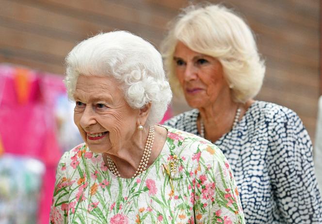 Queen Elizabeth II and Camilla in Cornwall, UK, June 11, 2021.