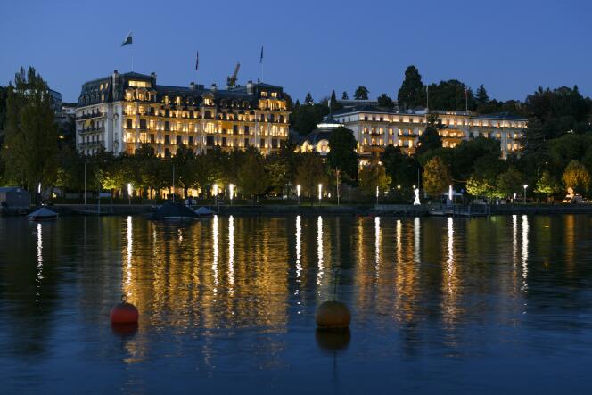 Le Beau-Rivage Palace, à Lausanne, le 15 octobre 2016.