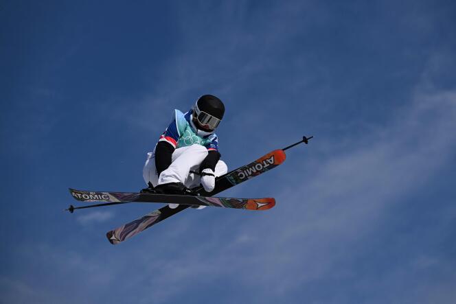 Tess Ledeux, February 7, 2022 during the Beijing Olympics. 