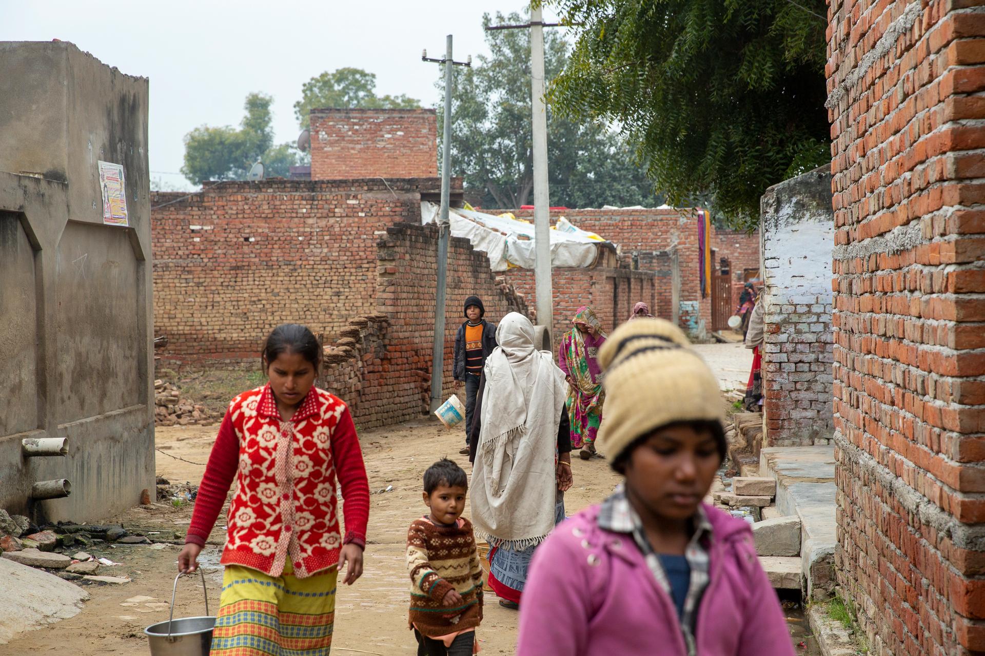 Dans le village d’Hathras, dans l’Uttar Pradesh, en Inde, le 3 février 2022.