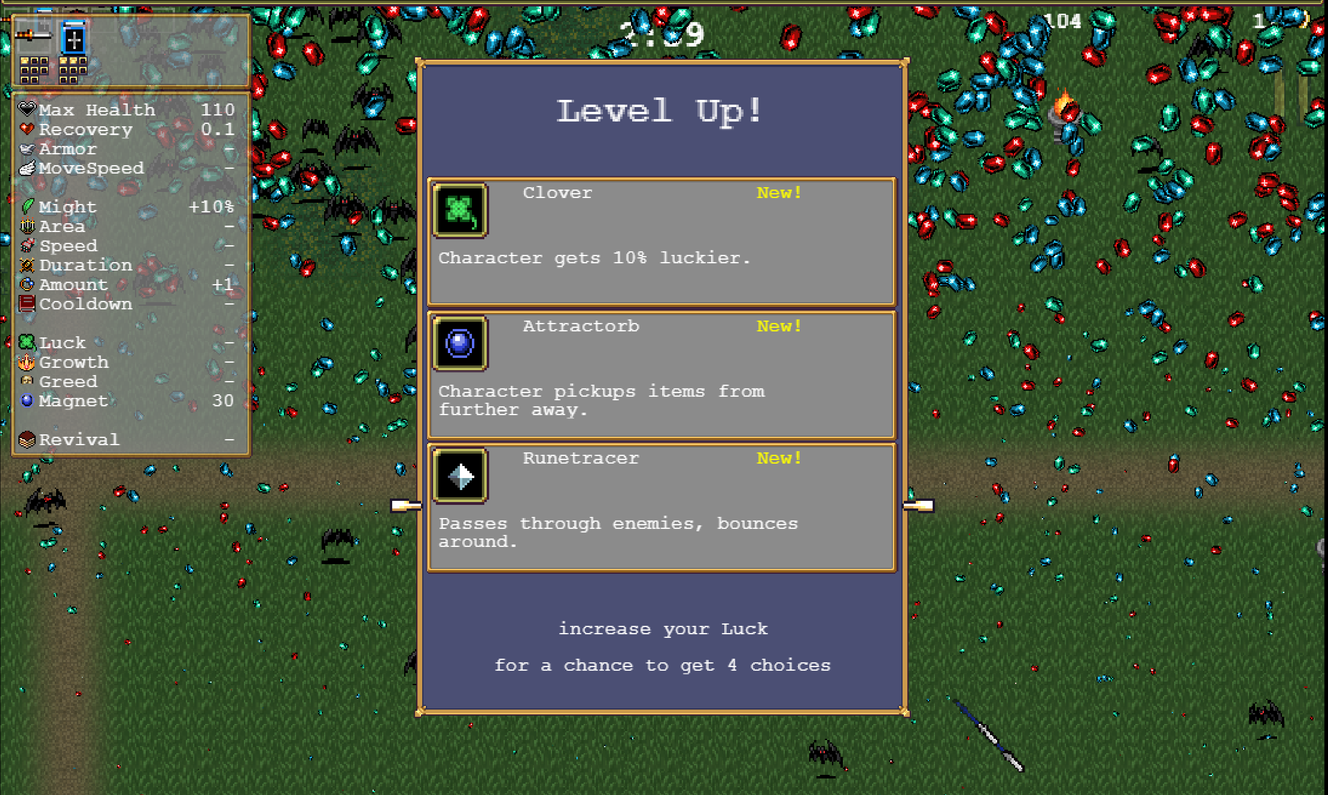 A chaque niveau, des améliorations disponibles pour se défendre plus efficacement.