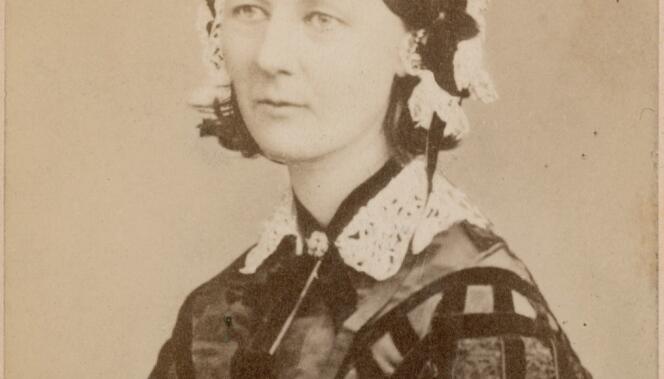 Florence Nightingale, foto genomen aan het begin van de 19e eeuw.