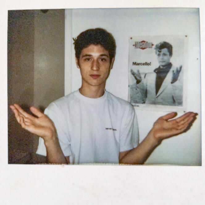 Jérémie Elkaïm, à l’âge de 18 ans, en décembre 1996.
