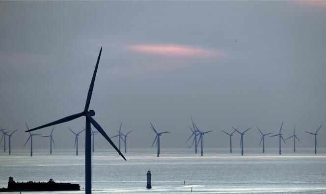 Un parc éolien offshore en mer du Nord, en mai 2019.
