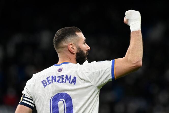 Karim Benzema, le 19 février 2022 à Madrid.