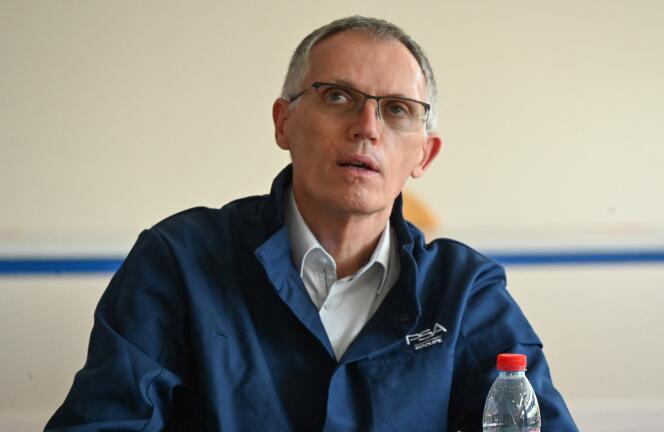 Le directeur général de Stellantis, Carlos Tavares, à Douvrin (Pas-de-Calais), le 2 juillet 2021.