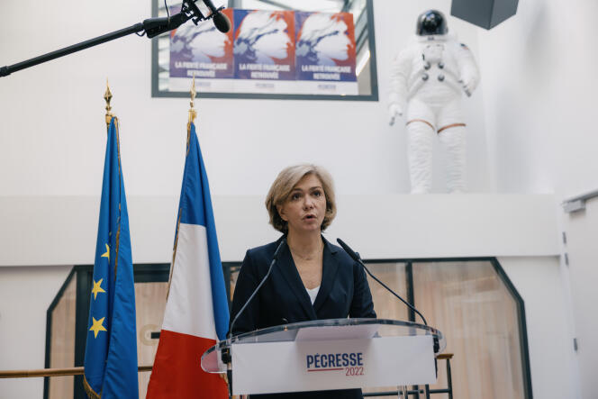 Discurso de la candidata (LR), Valérie Pécresse sobre la invasión de Ucrania por los rusos en su sede de campaña en París, 24 de febrero de 2022.