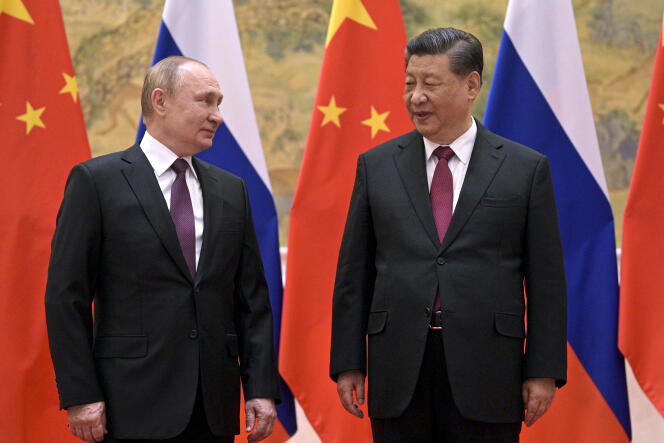 Vladimir Poutine et Xi Jinping, le 4 février 2022, à Pékin.