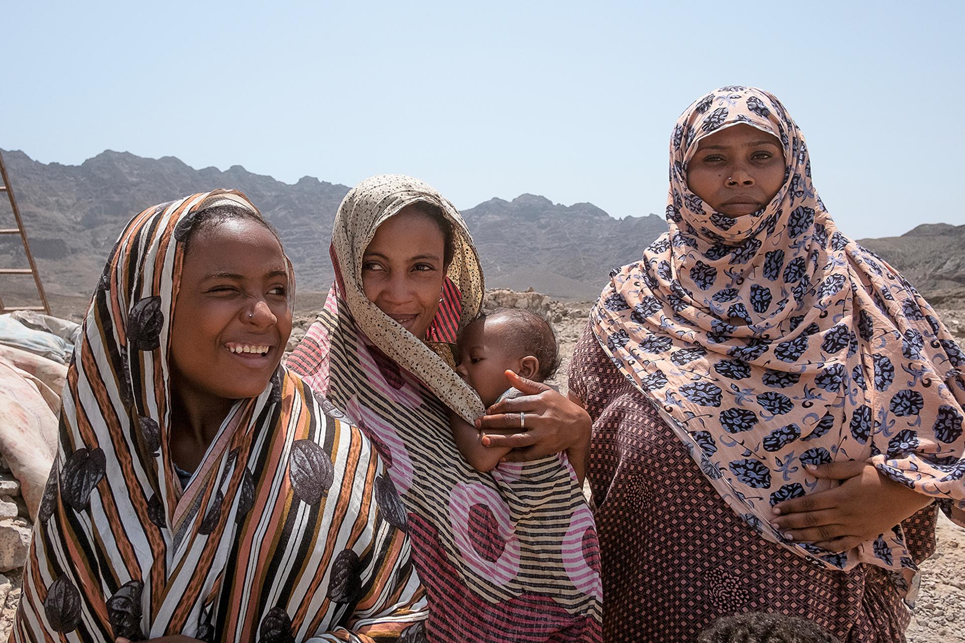 Des femmes « muhamasheen » près d’Aden, en août 2021.