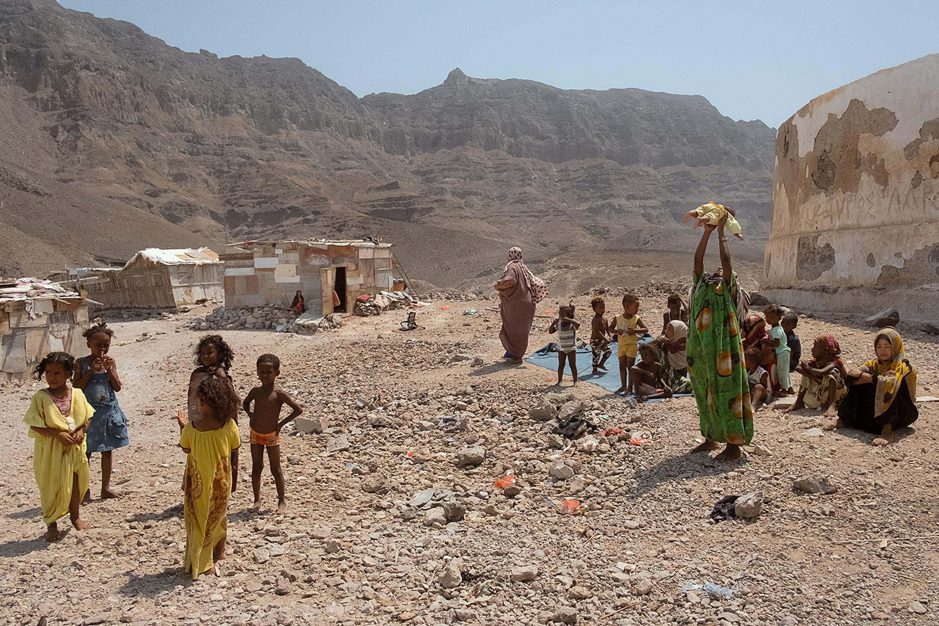 Un camp de réfugiés dans les collines autour d’Aden, le 19 août 2021