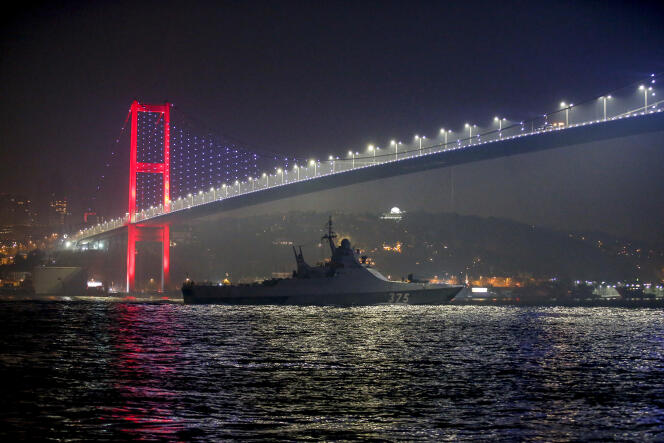 El barco militar ruso 