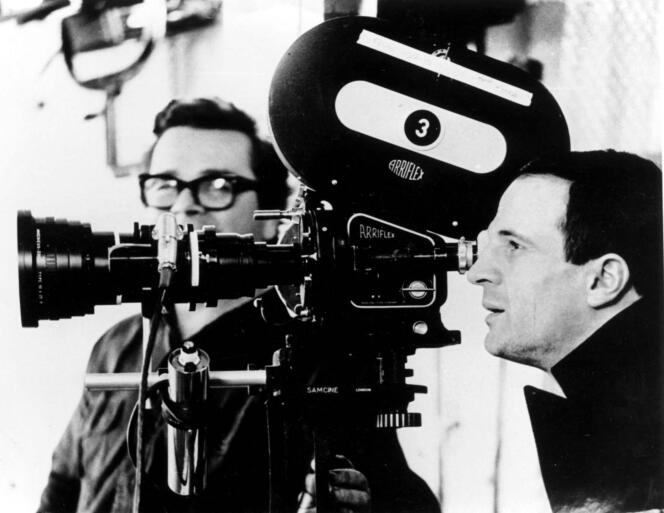 Francois Truffaut lors du tournage de « Fahrenheit 451 »  (1966).