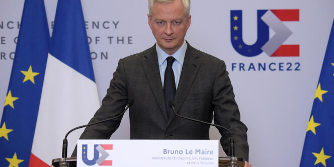 Le ministre de l’économie Bruno Le Maire, à Paris, le 2 mars 2022.