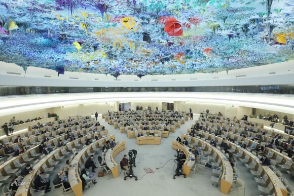 Session spéciale du Conseil des droits de l’homme des Nations Unies sur la situation en Ukraine, à Genève, en Suisse, le 4 mars 2022