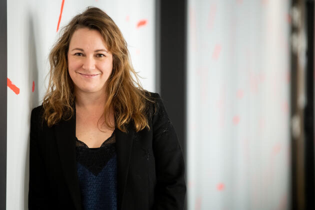 Axelle Lemaire, brand new director of the French Red Cross in charge of strategy, transformation and innovation, and general manager of the 21st Montrouge (Hauts-de-Seine), on 7 March.
