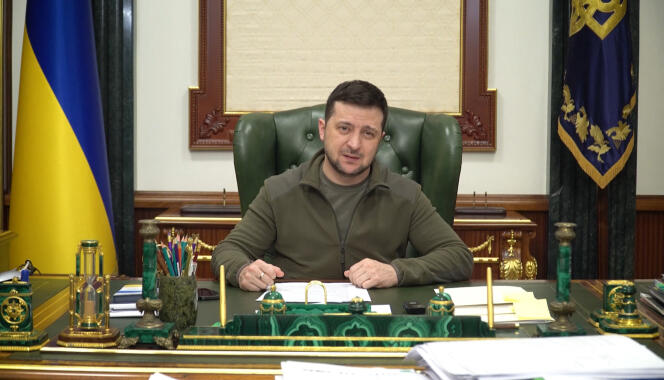   Volodymyr Zelensky, en Kiev, 7 de marzo de 2022.