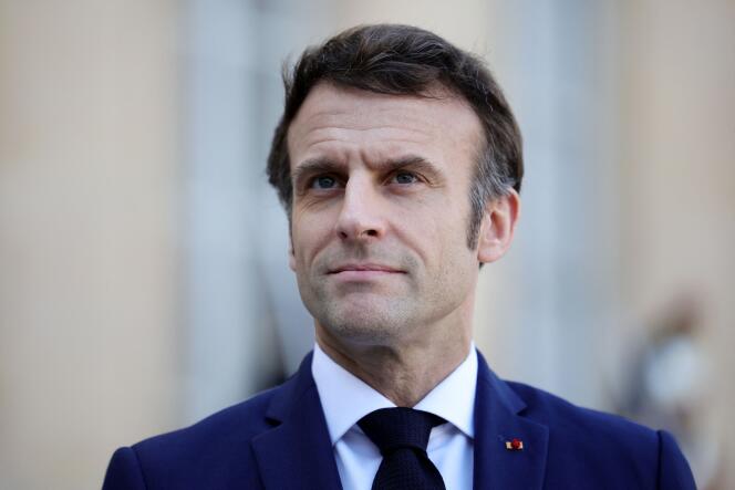 Emmanuel Macron, miércoles 9 de marzo de 2022, en el Elíseo.