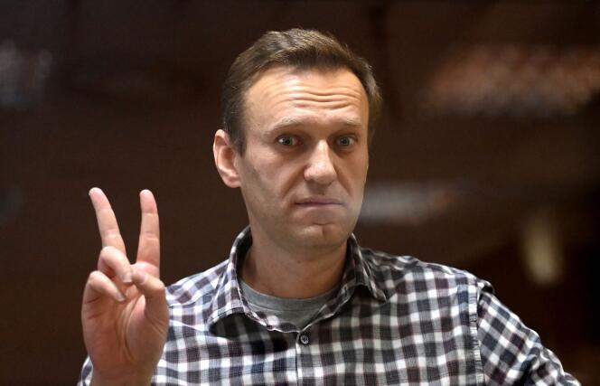 Oponente ruso Alexei Navalny, 20 de febrero de 2021 en Moscú.