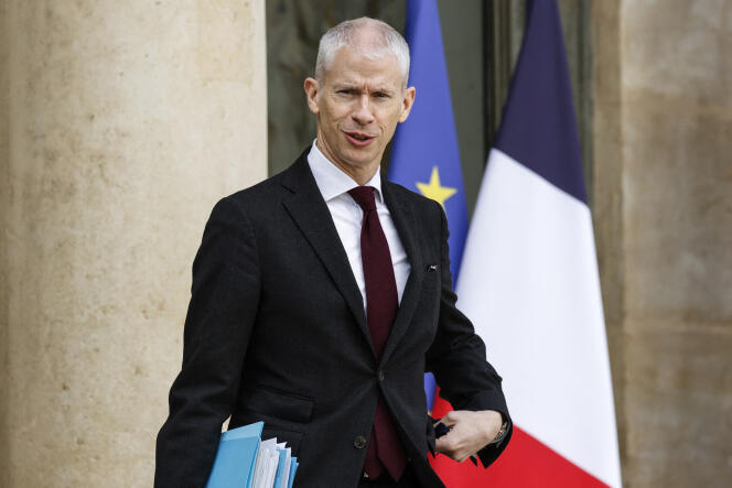 Le ministre délégué chargé du commerce extérieur, Franck Riester, à Paris, le 23 février 2022.