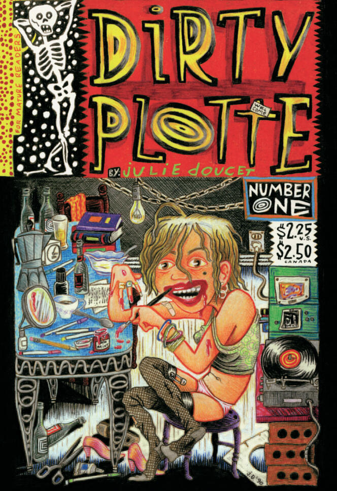 Couverture du Comix « Dirty Plotte » extraite de l’anthologie « Maxiplotte », parue en 2021.
