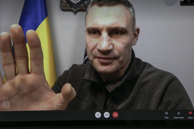 Vitali Klitschko, alcalde de kiev, durante una entrevista en video concedida al 