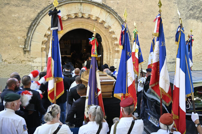 El funeral del alcalde de Signes Jean-Mathieu Michel, asesinado el 9 de agosto de 2019.