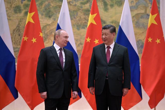 Photo ;  Vladimir Poutine  et Xi Jinping à Pékin le 4 février 2022