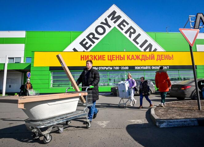 Le magasin Leroy-Merlin de Klimovsk, à la périphérie de Moscou, le 19 mars 2022. 