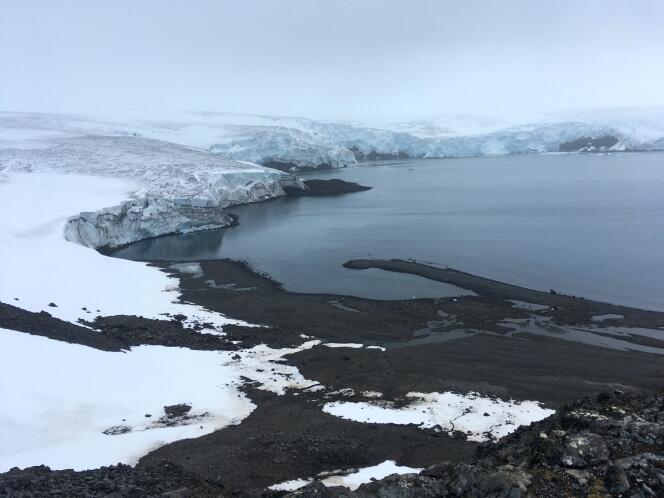 Le glacier Collins, sur l’île King George, en Antarctique, en février 2018.