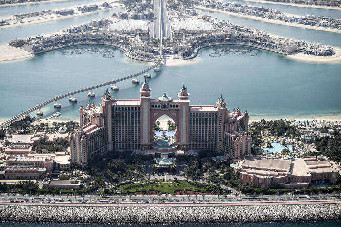 Le complexe hôtelier de luxe Atlantis The Palm, au large de l’émirat de Dubaï, en juillet 2020.