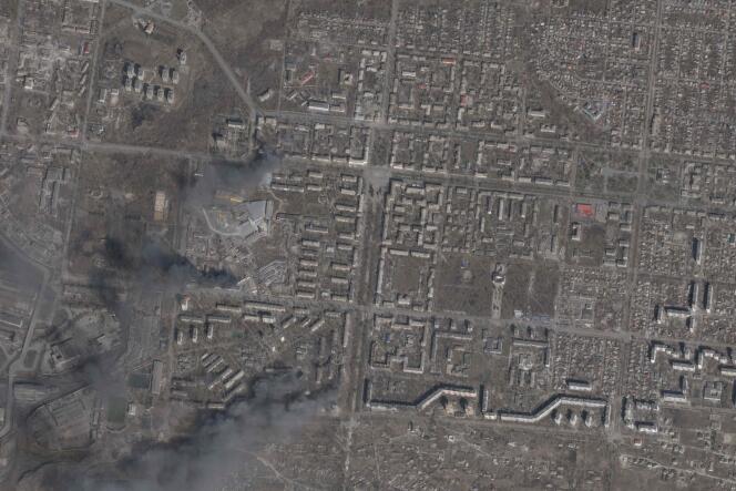 Imagen satelital de Mariupol, 20 de marzo de 2022.